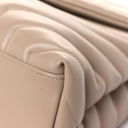 Saint Laurent Calfskin Y Quilted Monogram Medium Loulou Chain Satchel Light Natural 9 of 21