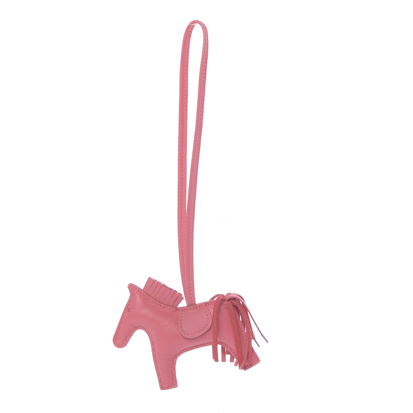 Milo Lambskin Grigri Rodeo Horse Bag Charm PM Rose Azalee