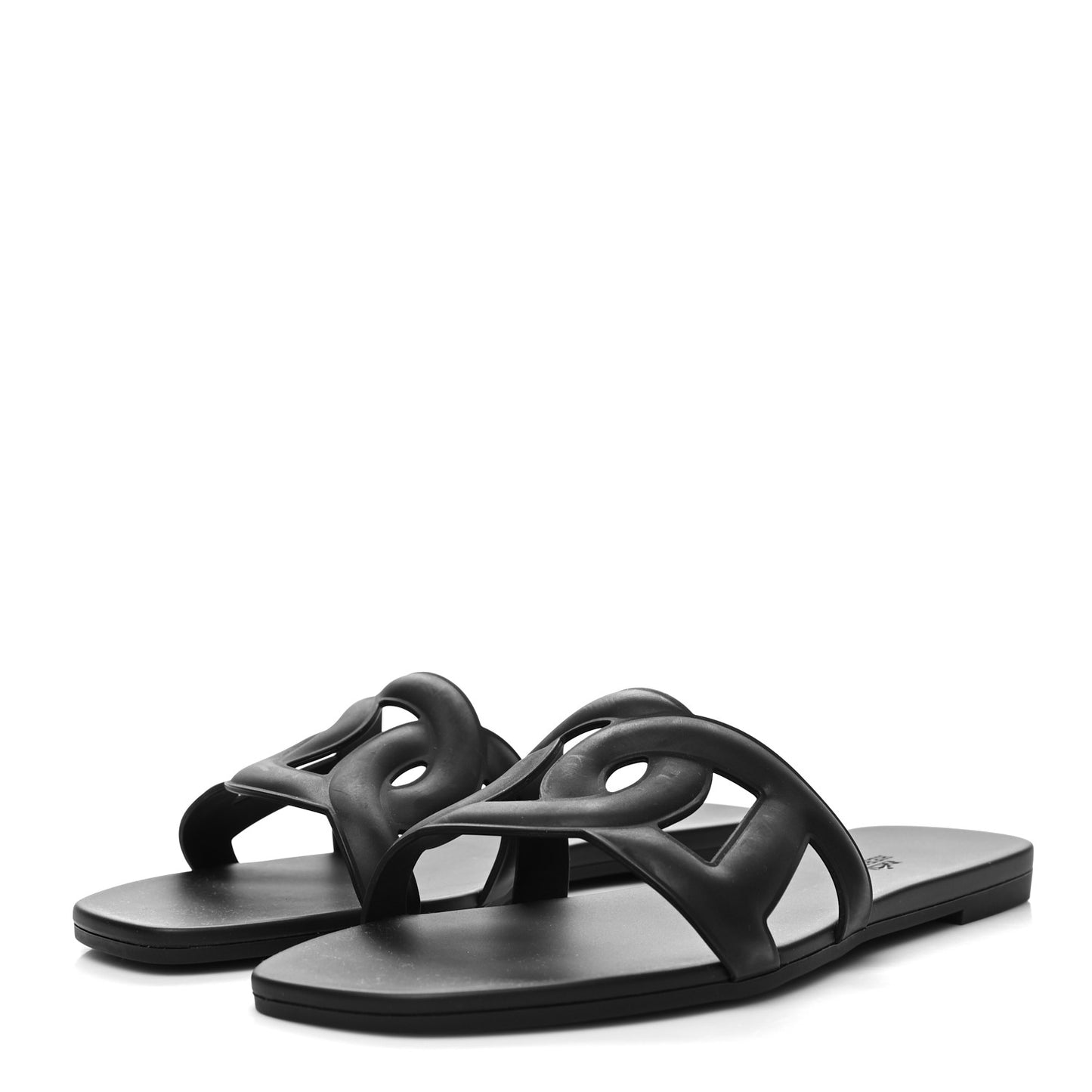 Rubber Aloha Sandals 40 Black