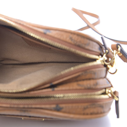 MCM Visetos Camera Crossbody Bag Cognac 6 of 10