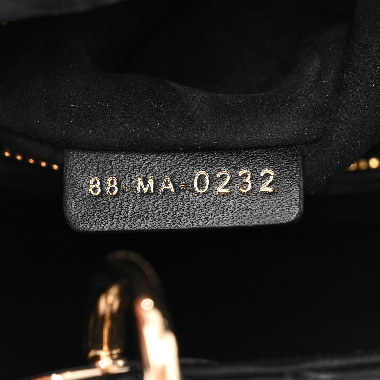 Christian Dior Lambskin Cannage Medium Lady Dior Black 7 of 10