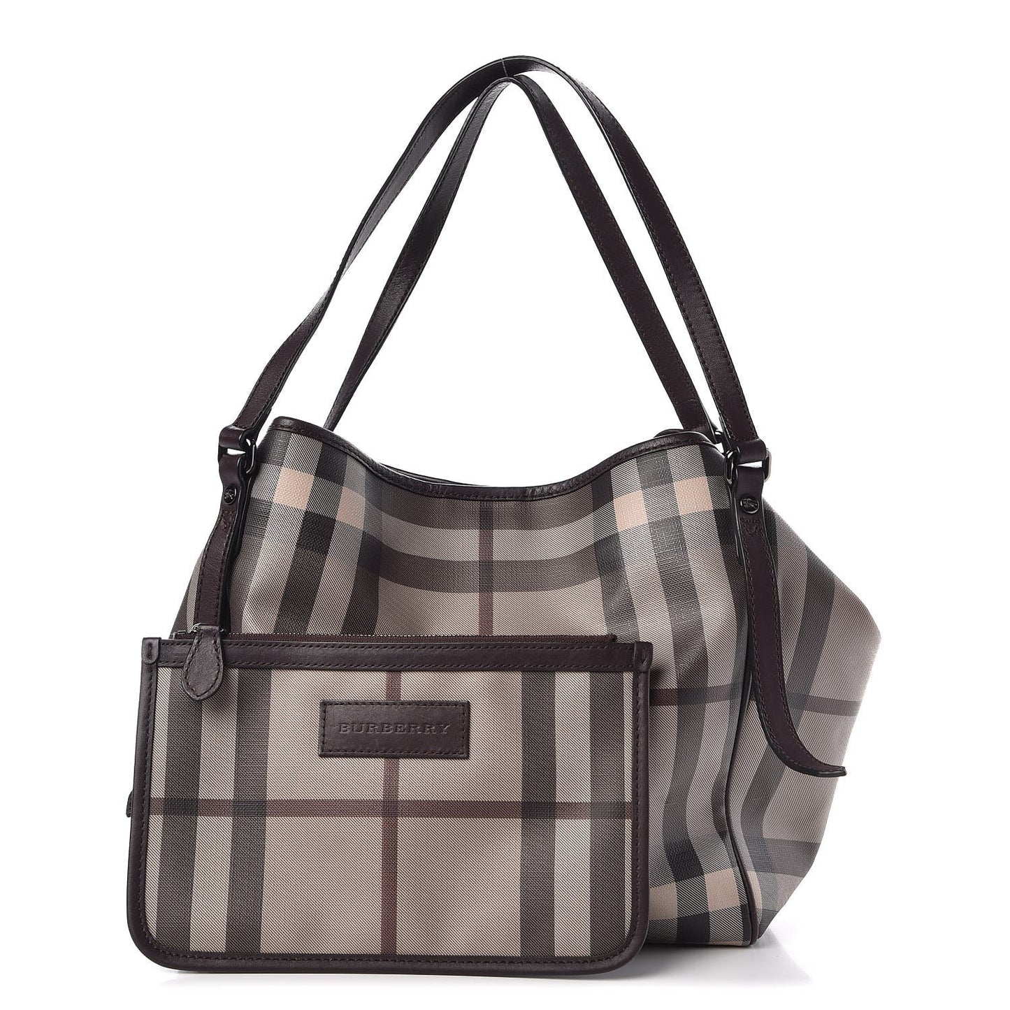 Smoked Check Small Canterbury Tote Brown