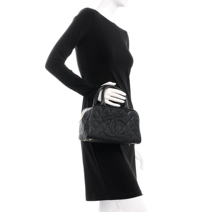 Chanel Caviar Quilted Small Bowler Black 2 of 8