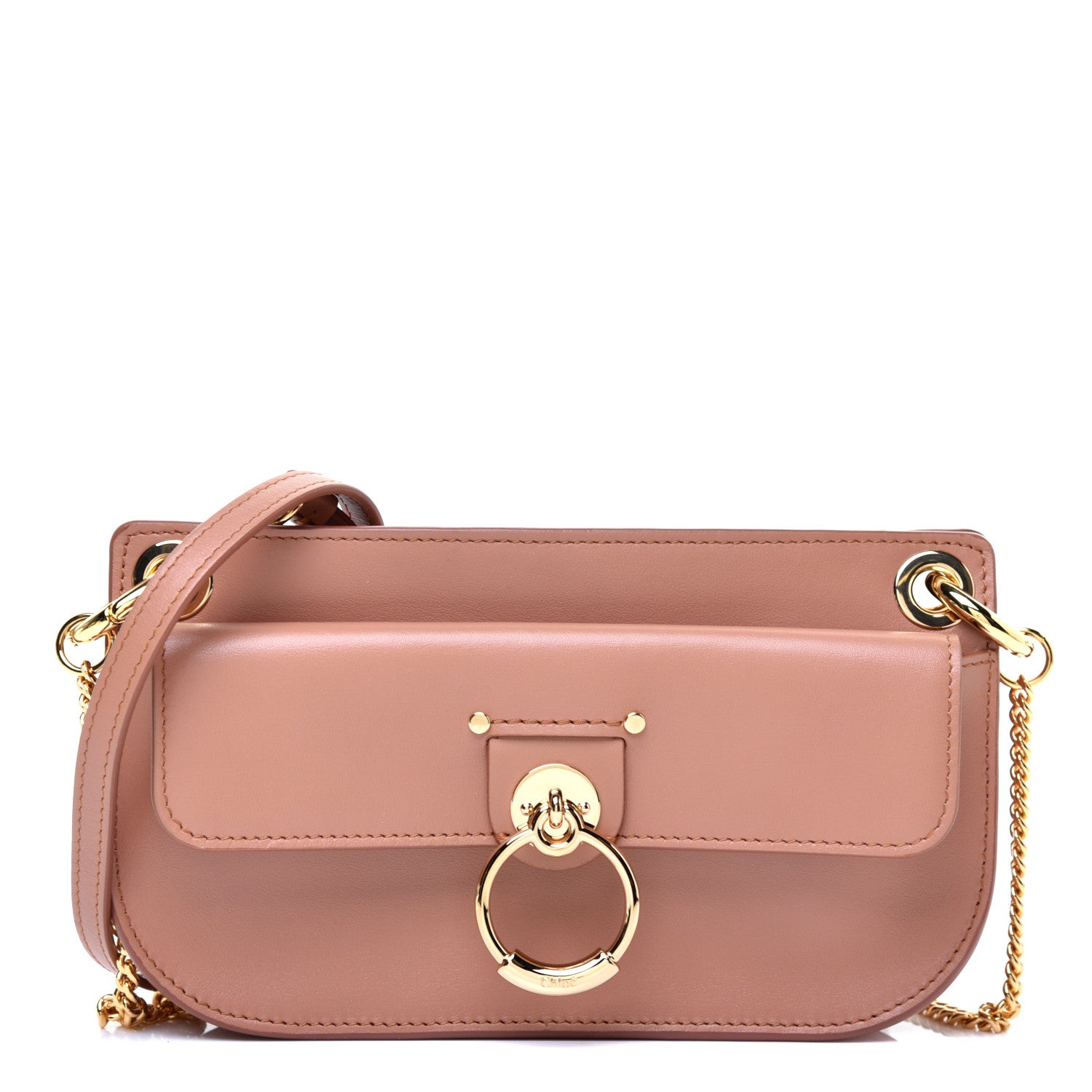 Chloe Calfskin Tess Mini Crossbody Bag Muted Brown 1 of 11