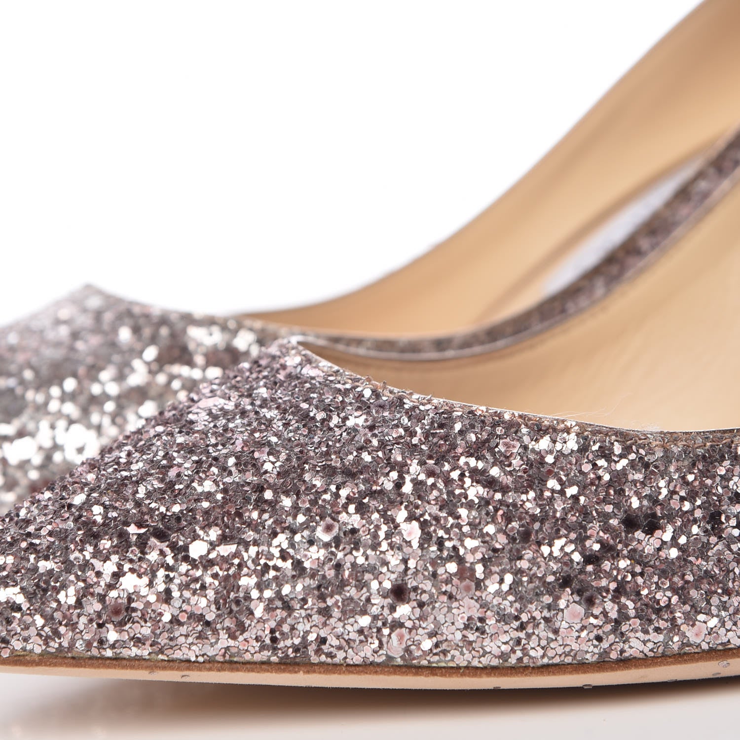 Jimmy Choo Glitter Pointy Toe Romy 85 Pumps 36.5 Pink 11 of 15