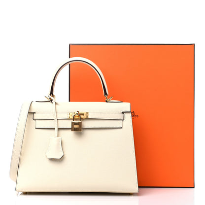 Hermes Epsom Kelly Sellier 25 Nata 10 of 10