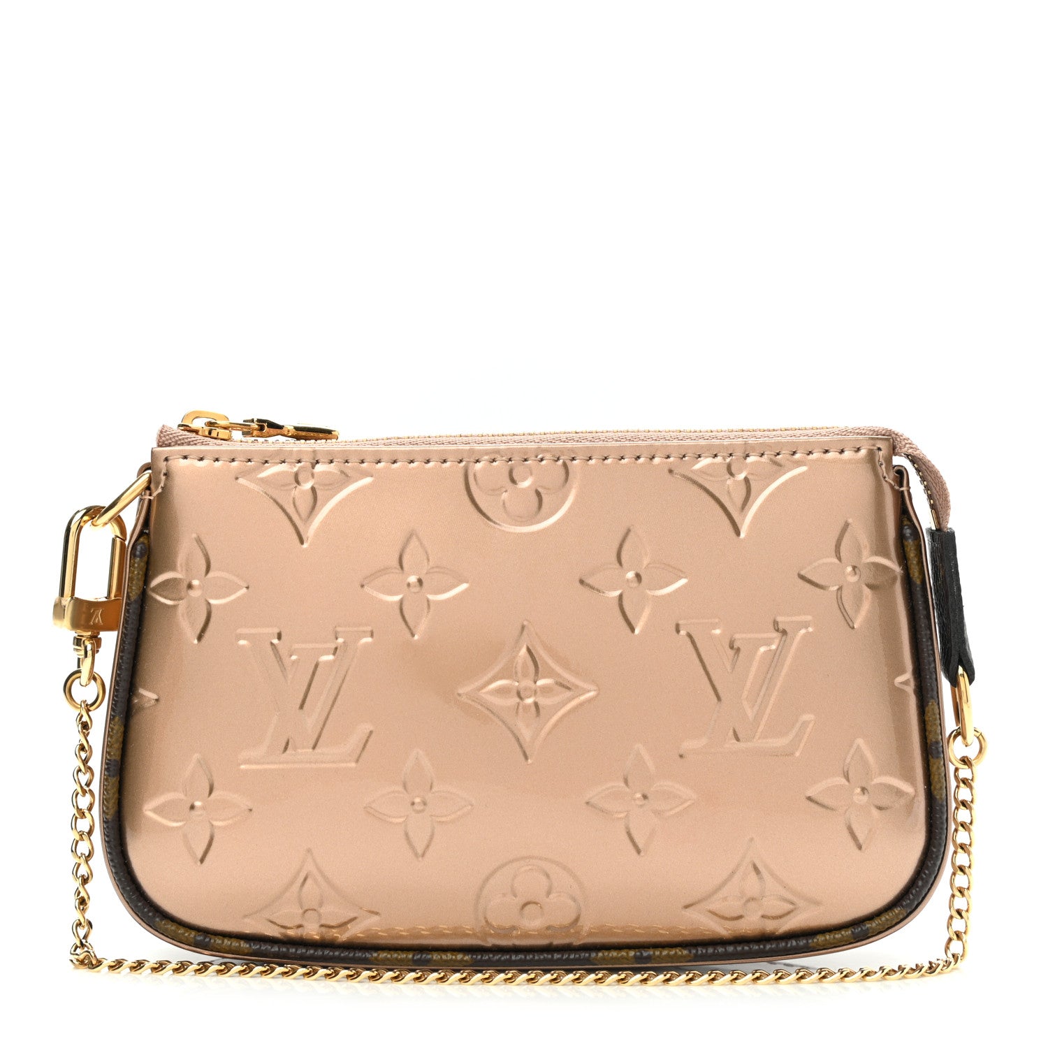 Louis Vuitton Metallic Vernis Mini Pochette Accessories Rose Gold 1 of 6