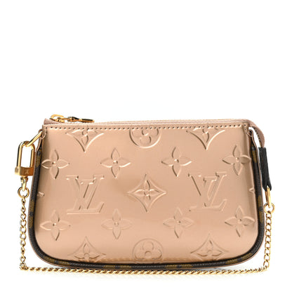 Louis Vuitton Metallic Vernis Mini Pochette Accessories Rose Gold 1 of 6