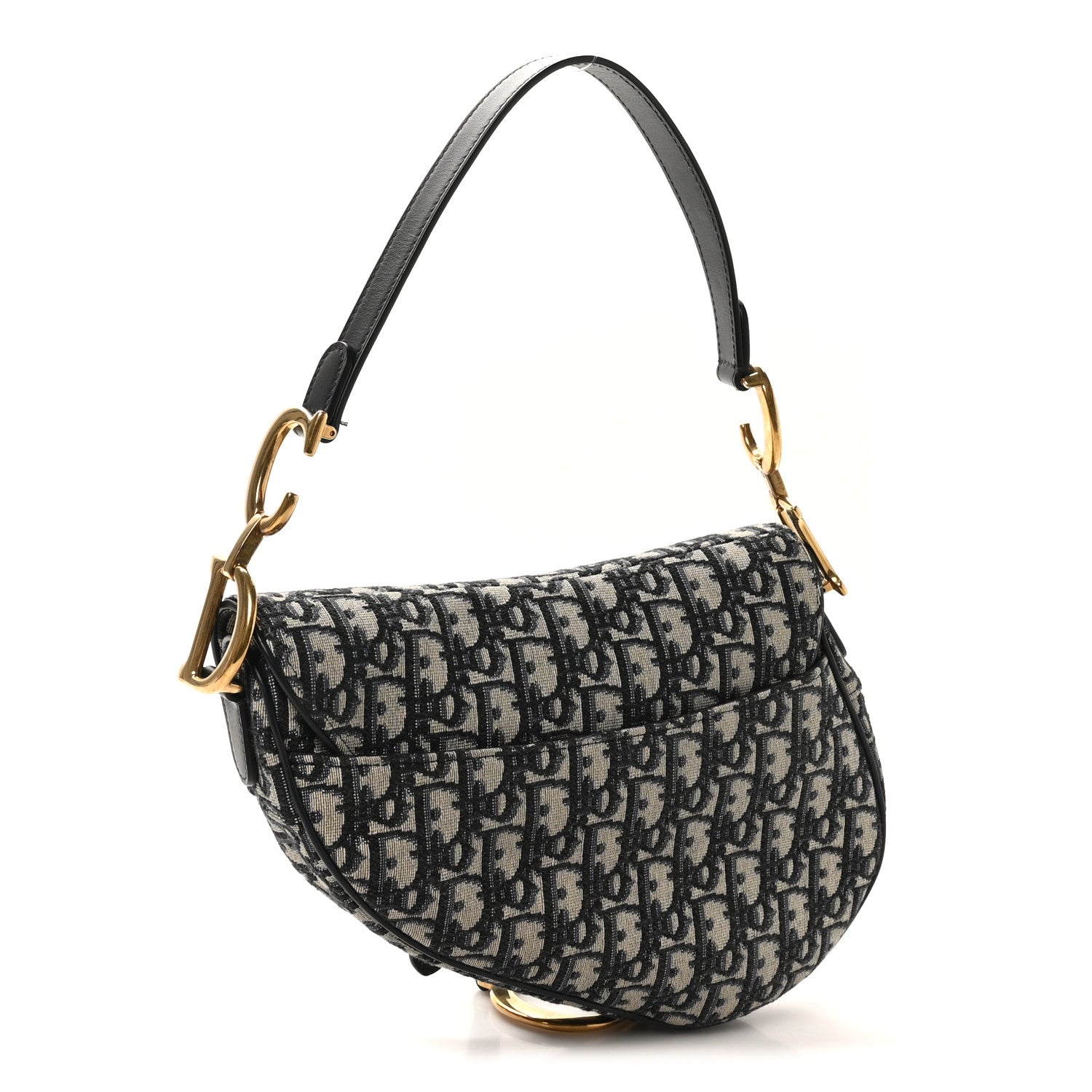 Christian Dior Oblique Saddle Bag Blue 3 of 11
