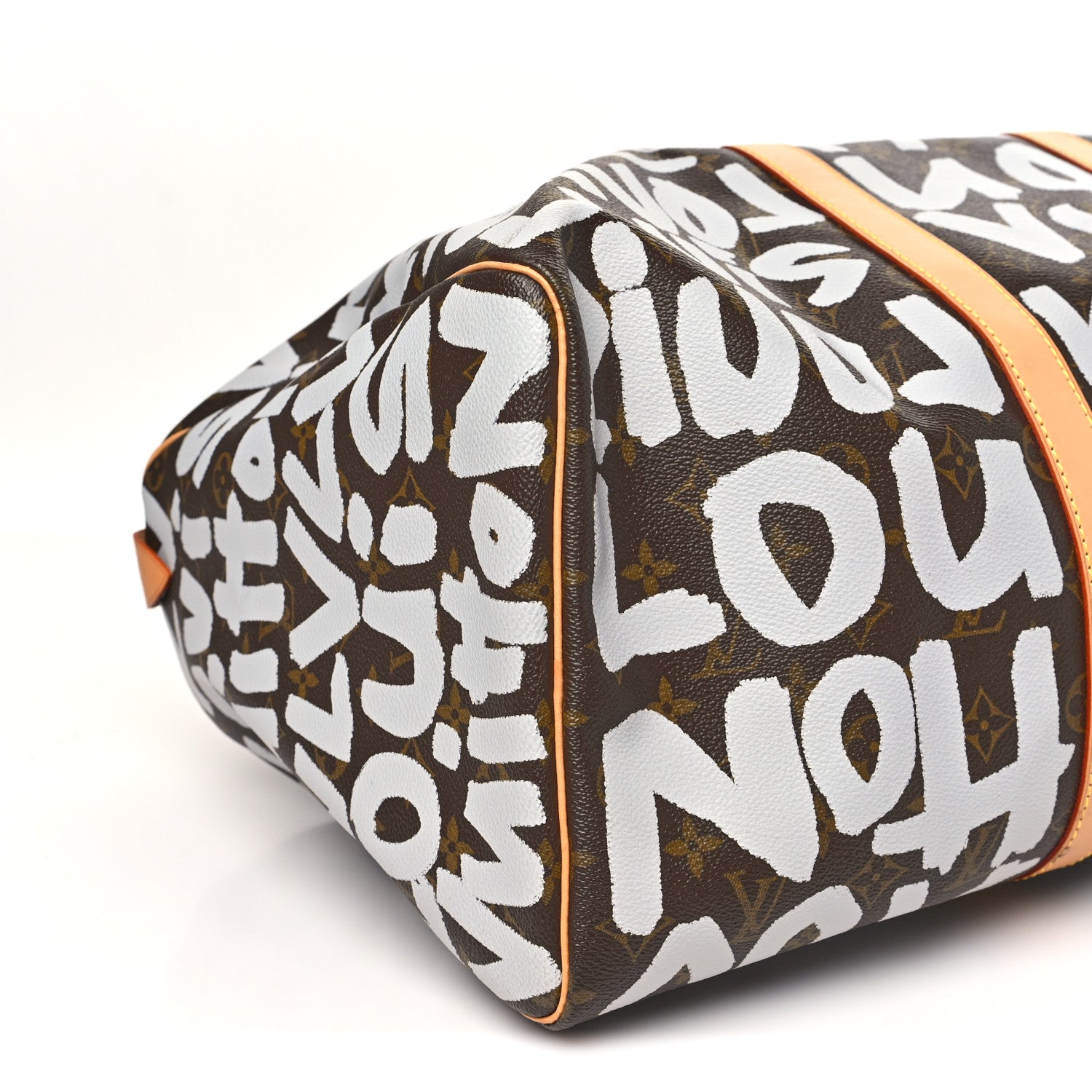 Louis Vuitton Monogram Graffiti Keepall 50 Silver 8 of 9