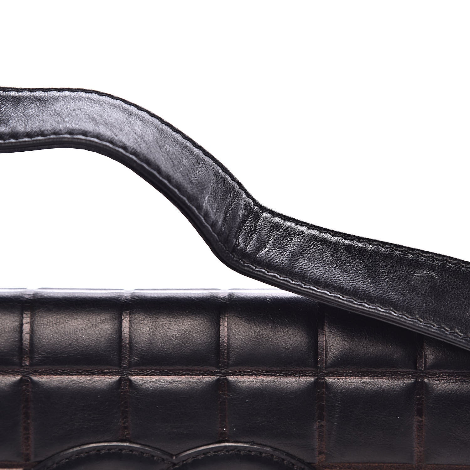Chanel Lambskin Quilted CC Chocolate Bar Flap Black 8 of 14