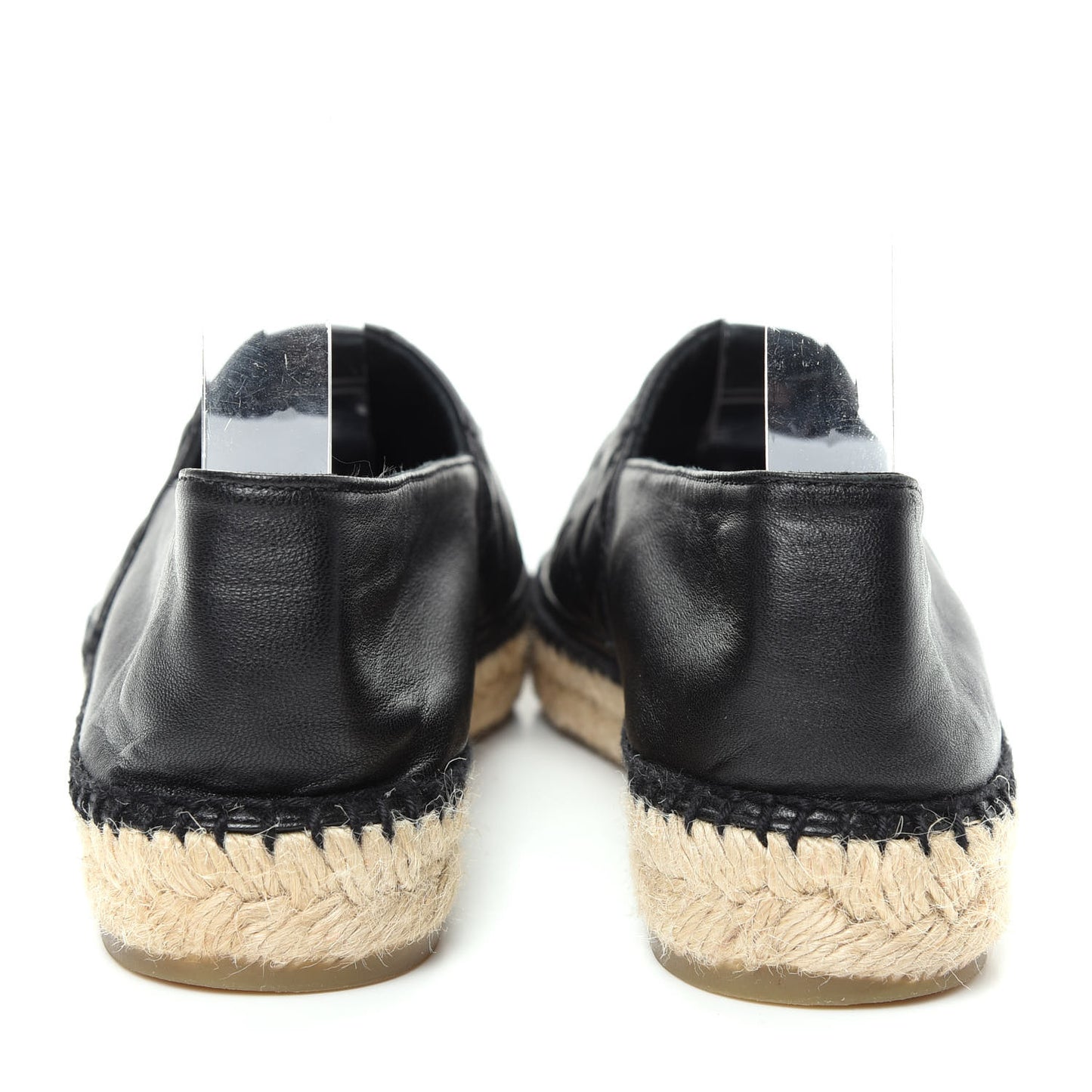Lambskin Quilted CC Espadrilles 38 Black