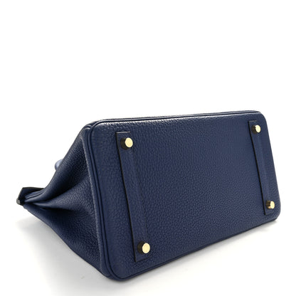 Hermes Togo Birkin 30 Bleu Saphir 4 of 12