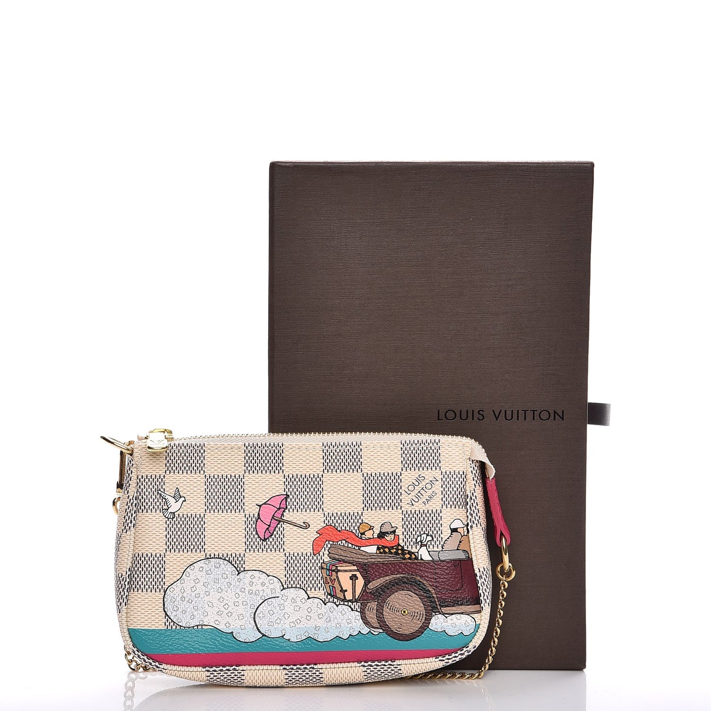 Damier Azur 2015 Christmas Animation Mini Pochette Accessories