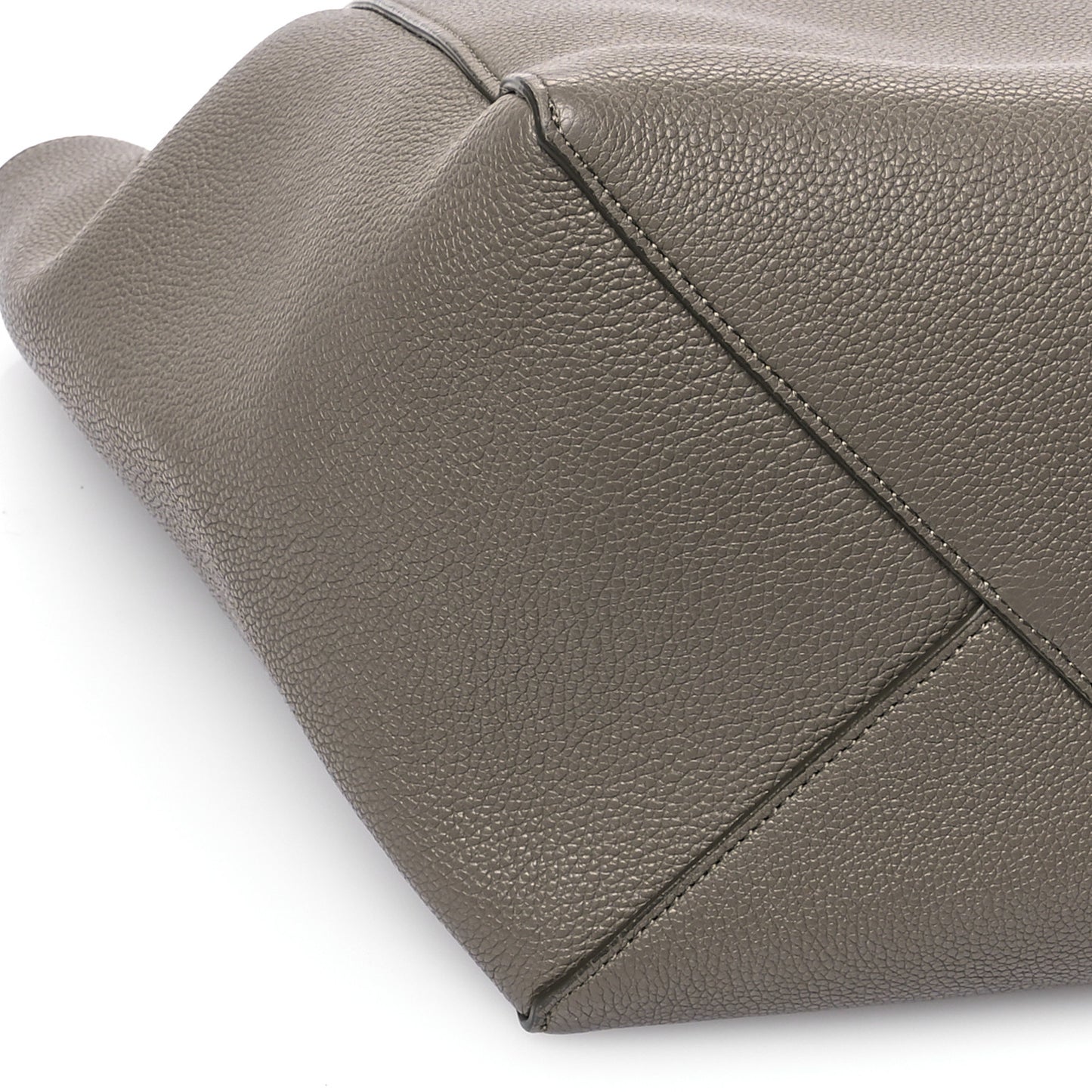 Soft Grained Calfskin Small Belt Cabas Phantom Taupe