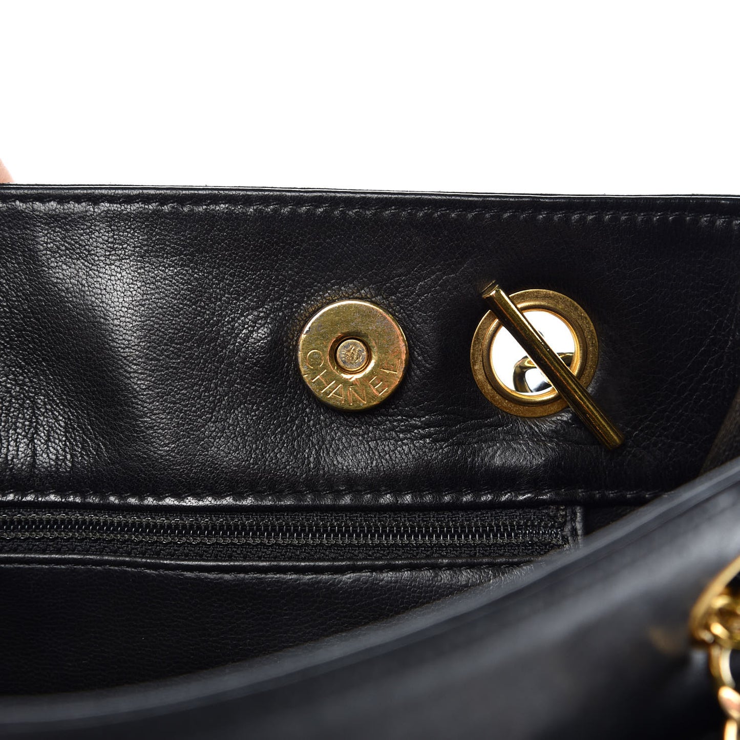 Lambskin CC Shoulder Bag Black