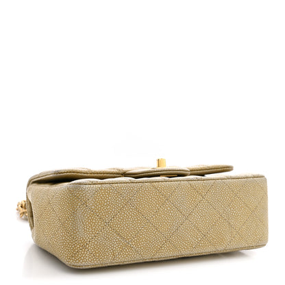 Chanel Metallic Caviar Quilted Mini Rectangular Flap Gold 4 of 11