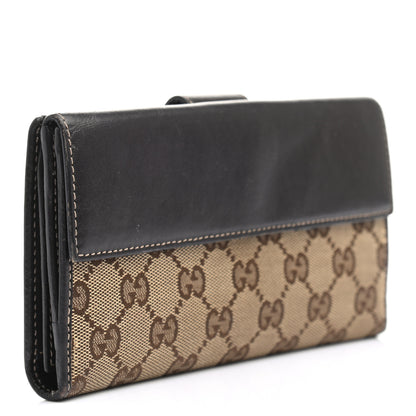Gucci Monogram Heart Continental Wallet Dark Brown 3 of 14