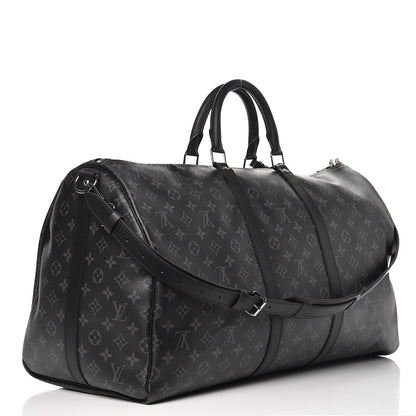 Louis Vuitton Monogram Eclipse Keepall Bandouliere 55 3 of 7