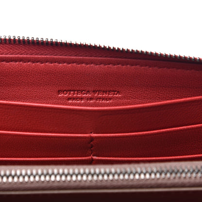 Bottega Veneta Nappa Intrecciato Zip Around Wallet Fraise 5 of 9