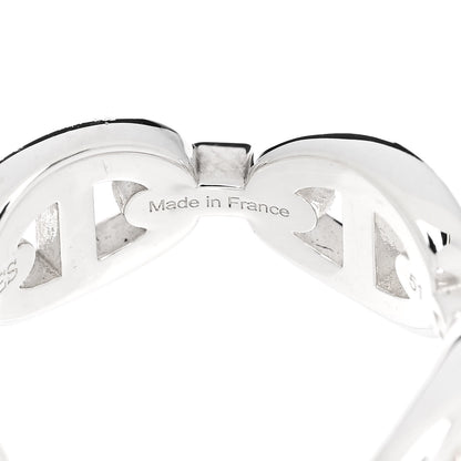 Hermes Sterling Silver PM Chaine d'Ancre Enchainee Band Ring 51 5.75 5 of 9