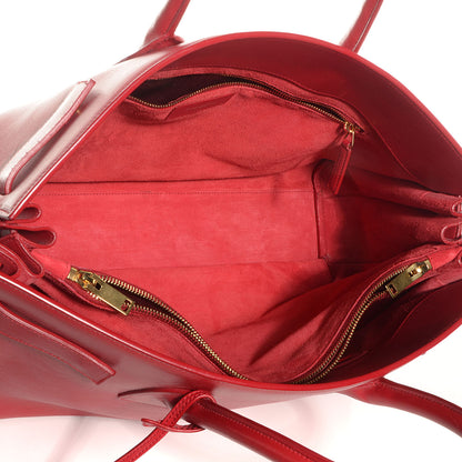 Saint Laurent Calfskin Large Sac de Jour Carryall Lipstick Red 5 of 9