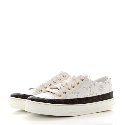 Louis Vuitton Monogram Womens Stellar Sneakers 37.5 White 3 of 8