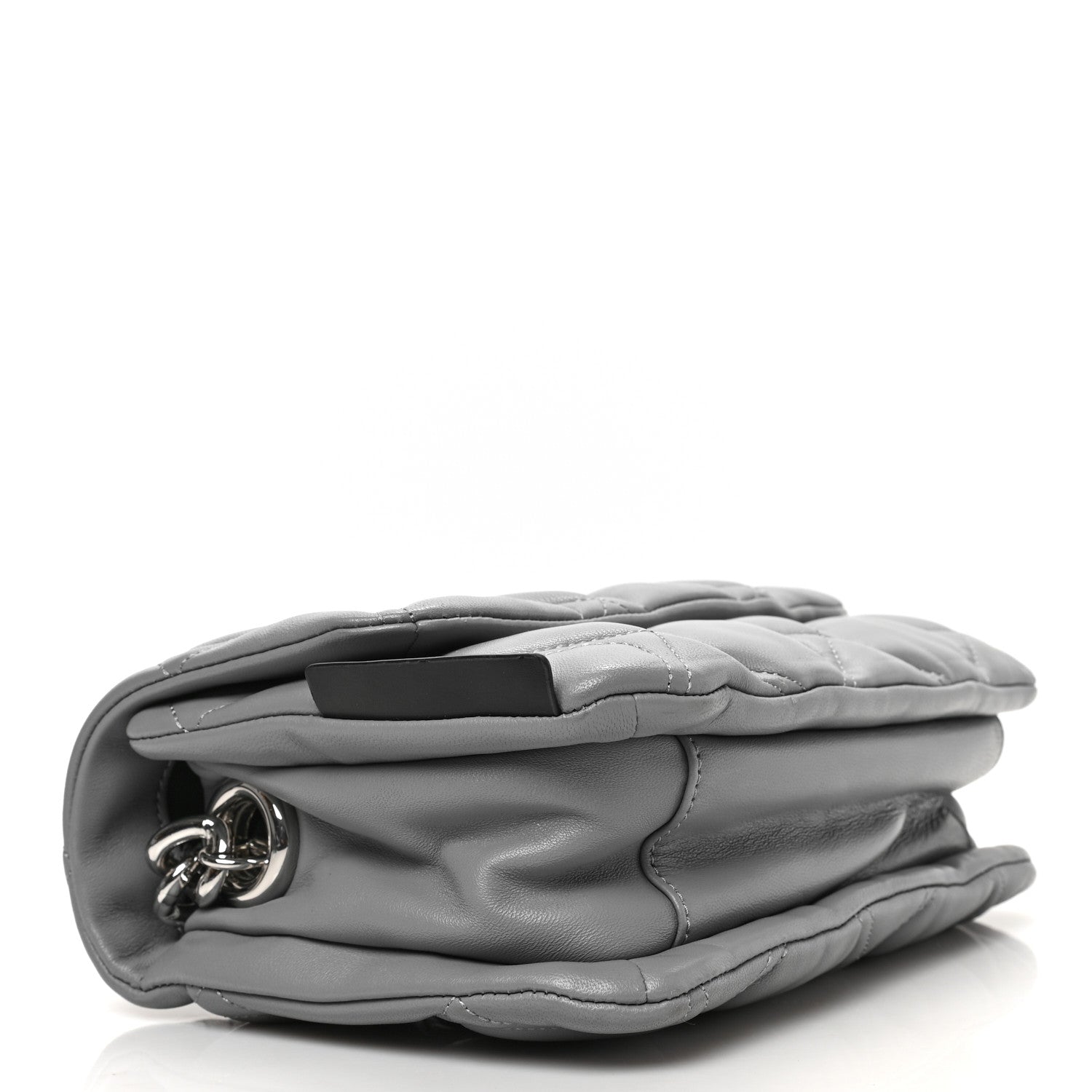 Marc Jacobs Lambskin Quilted Pillow Bag Grey 4 of 8
