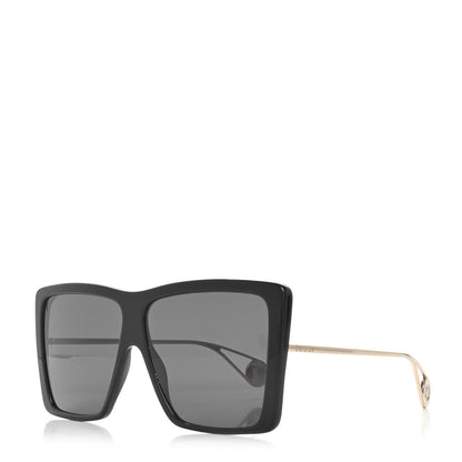 Gucci Acetate Oversize Square Frame GG0434S Sunglasses Black 1 of 7