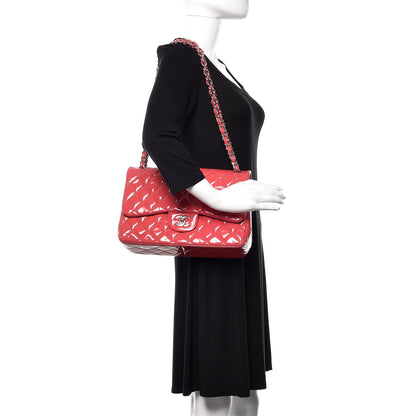Chanel Patent Quilted Jumbo Double Flap Pink 2 of 12