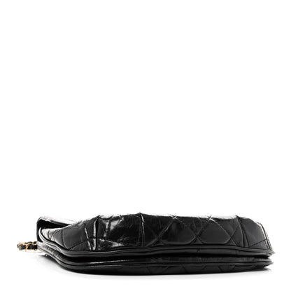 Chanel Glazed Calfskin Quilted Medium Bubble CC Flap Black 4 of 10