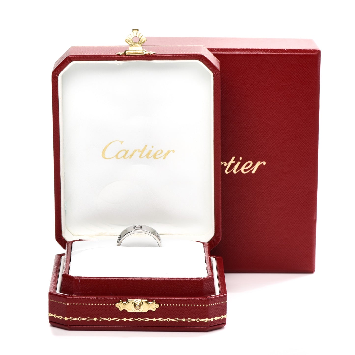 18K White Gold 6mm LOVE Ring 58 8.25