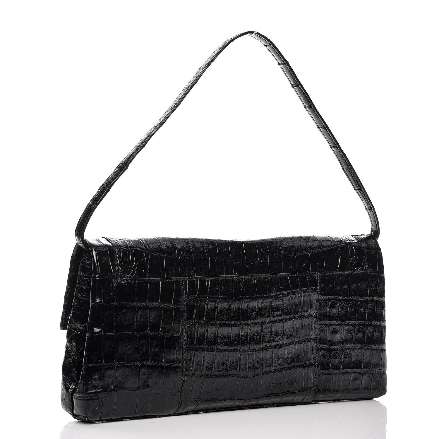 Nancy Gonzalez Crocodile Gotham Clutch Black 3 of 10