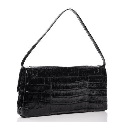 Nancy Gonzalez Crocodile Gotham Clutch Black 3 of 10