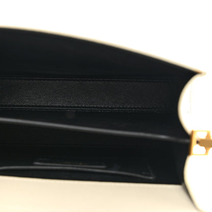 Saint Laurent Grain de Poudre Mini Classic Monogram Cassandra Top Handle Vintage White 5 of 11