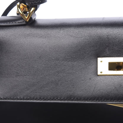 Hermes Box Kelly Retourne 32 Black 8 of 15