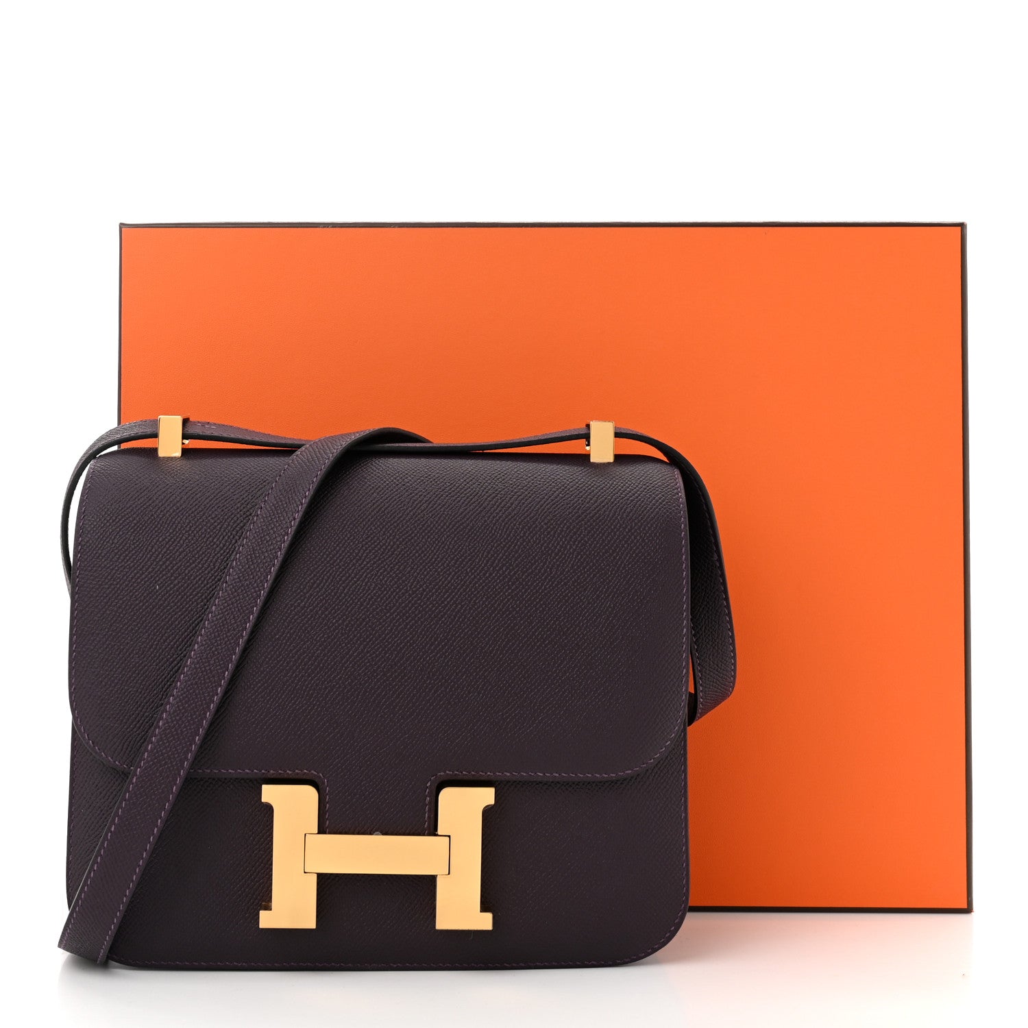 Hermes Epsom Constance 24 Raisin 11 of 11