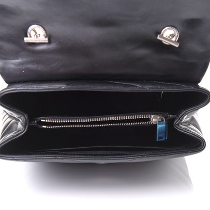 Saint Laurent Calfskin Y Quilted Monogram Medium Loulou Satchel Black 5 of 10