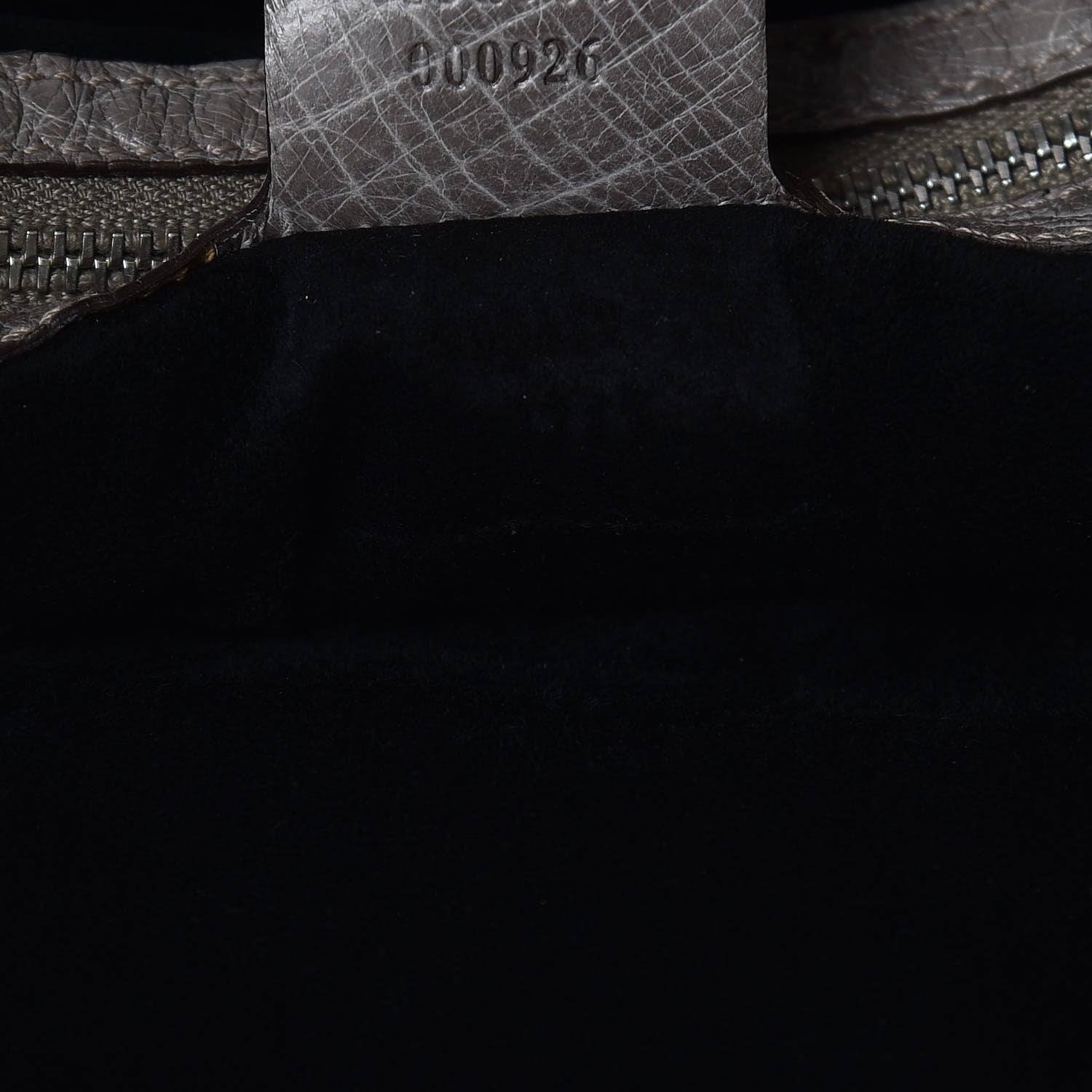 Gucci Mink Fur Ostrich Large Indy Hobo Grey 8 of 10