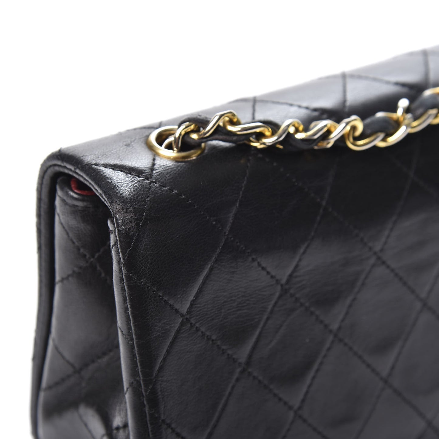 Lambskin Quilted Mini Flap Black