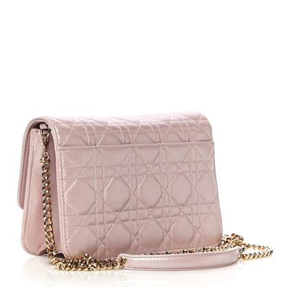 Christian Dior Pearly Lambskin Cannage Miss Dior Promenade Pouch Lotus 2 of 9