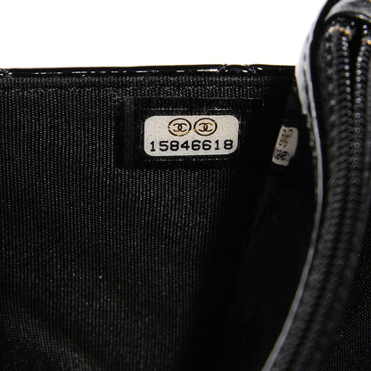 Chanel Patent Quilted Brilliant Wallet On Chain WOC Black 8 of 11