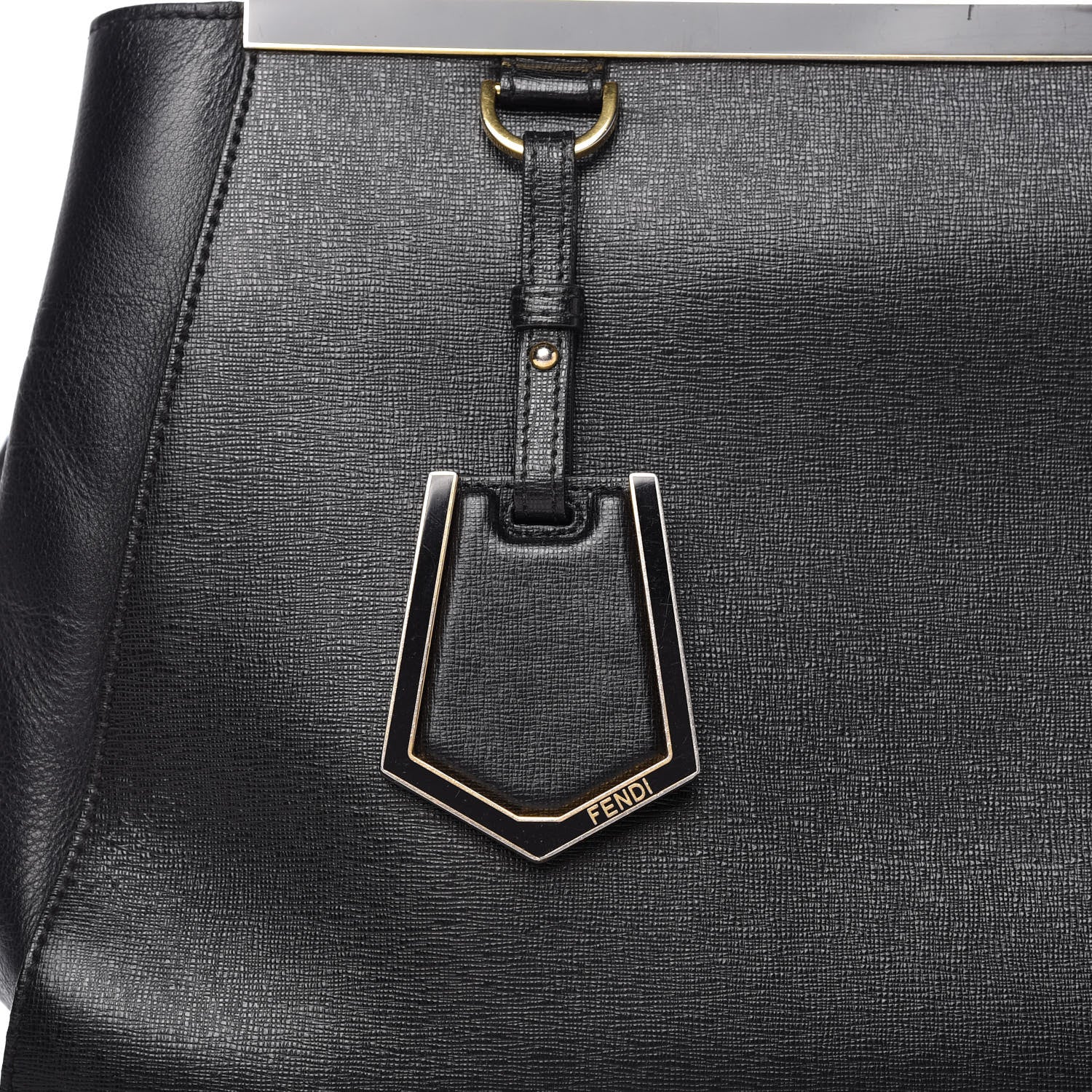 Fendi Vitello Elite Regular 2Jours Tote Black 10 of 11