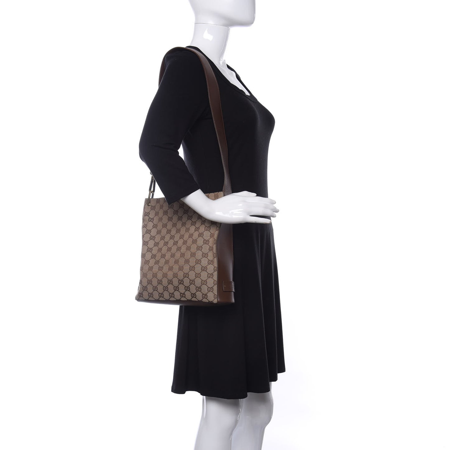 Monogram Hobo Dark Brown