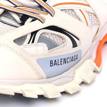 Balenciaga Mesh Nylon Mens Track Sneakers 44 White Orange 6 of 6