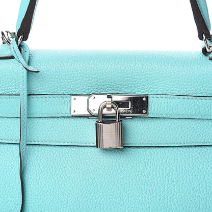 Hermes Togo Kelly Retourne 28 Bleu Atoll 37 of 39
