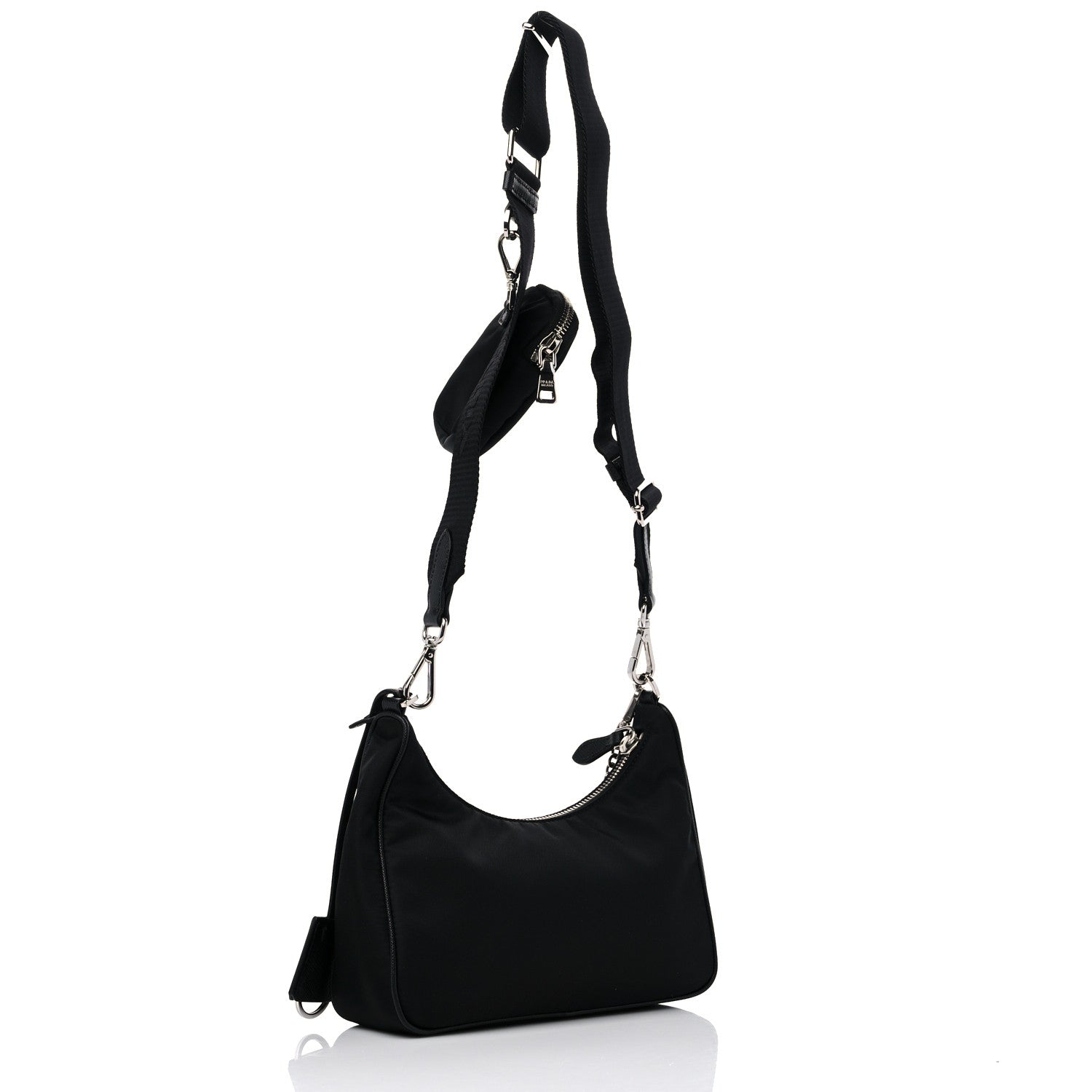 Prada Nylon Re-Edition 2005 Shoulder Bag Black 3 of 8