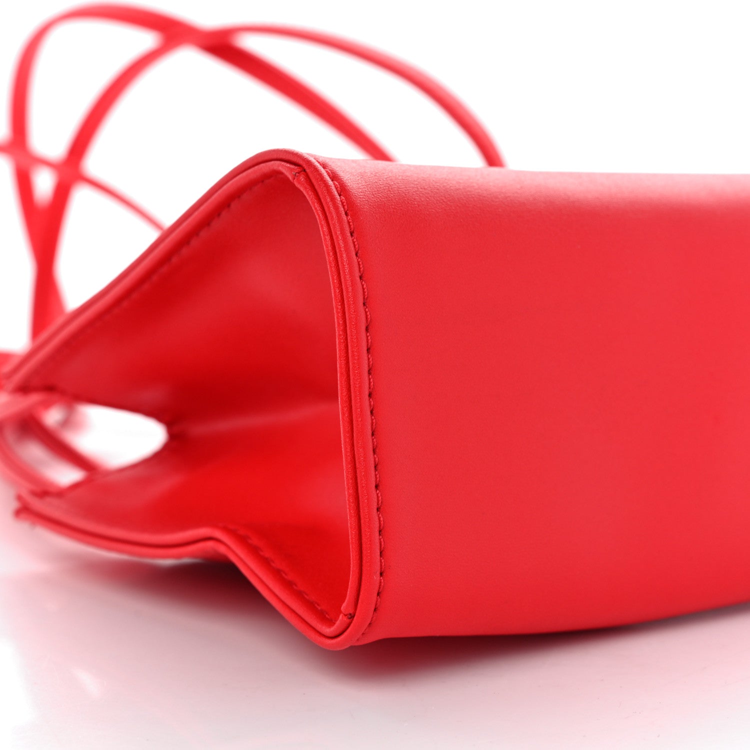 Telfar Vegan Leather Small Shopping Bag Red 8 of 9