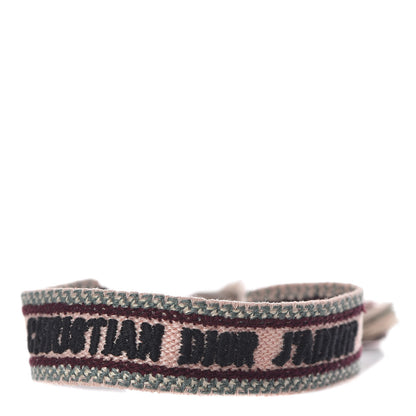Christian Dior Woven Cotton J'Adior Friendship Bracelet Pink Multicolor 1 of 3