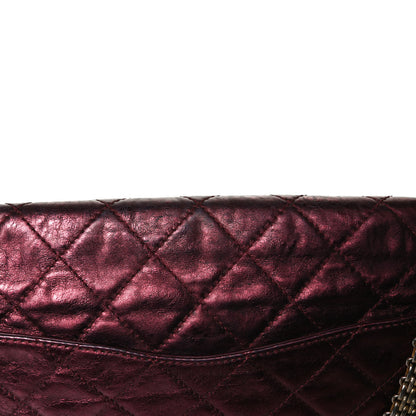 Chanel Metallic Aged Calfskin Quilted 2.55 Reissue 226 Flap Dark Red 18 of 20